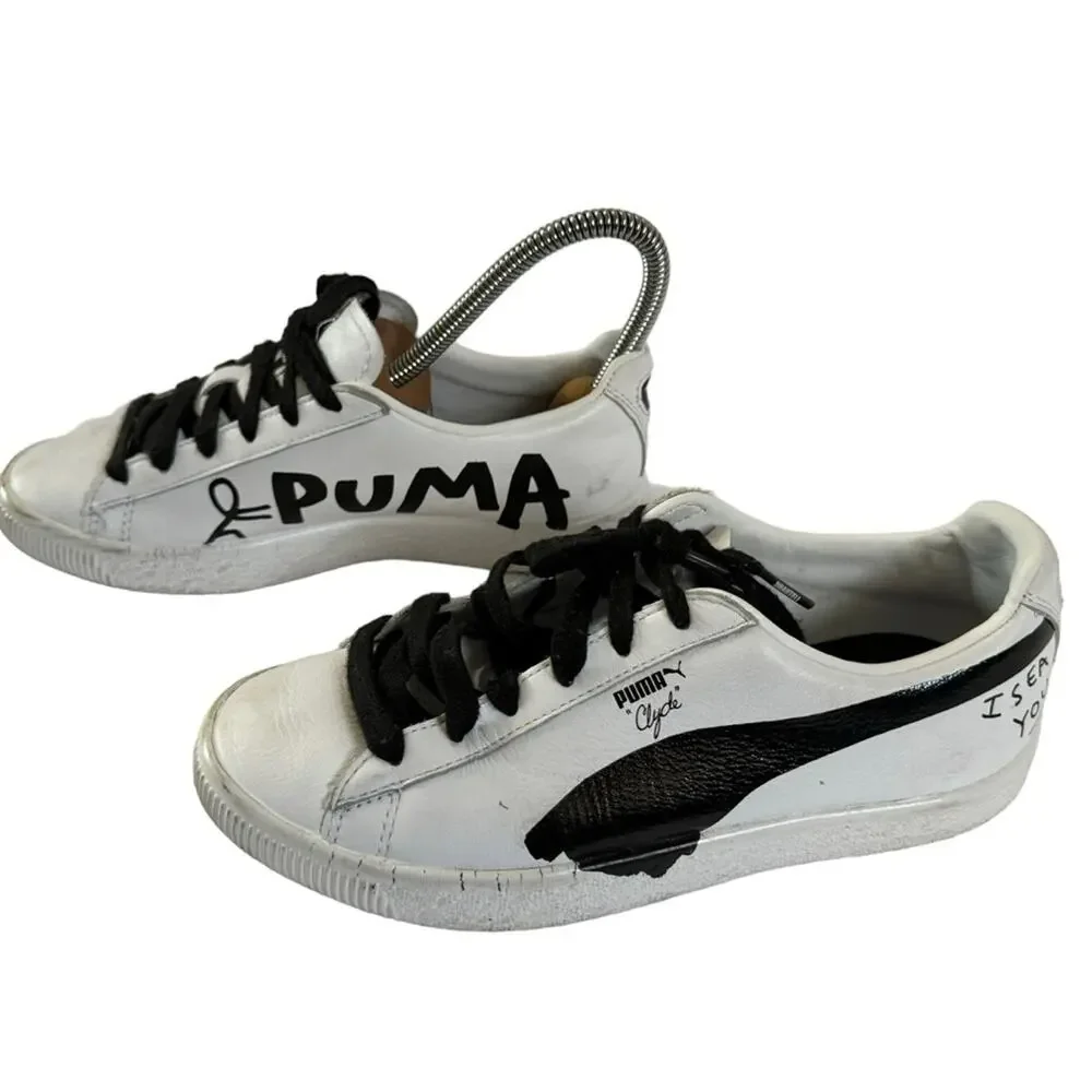Puma Shantell Martin X Clyde Hand Drawn Scribble Sneakers